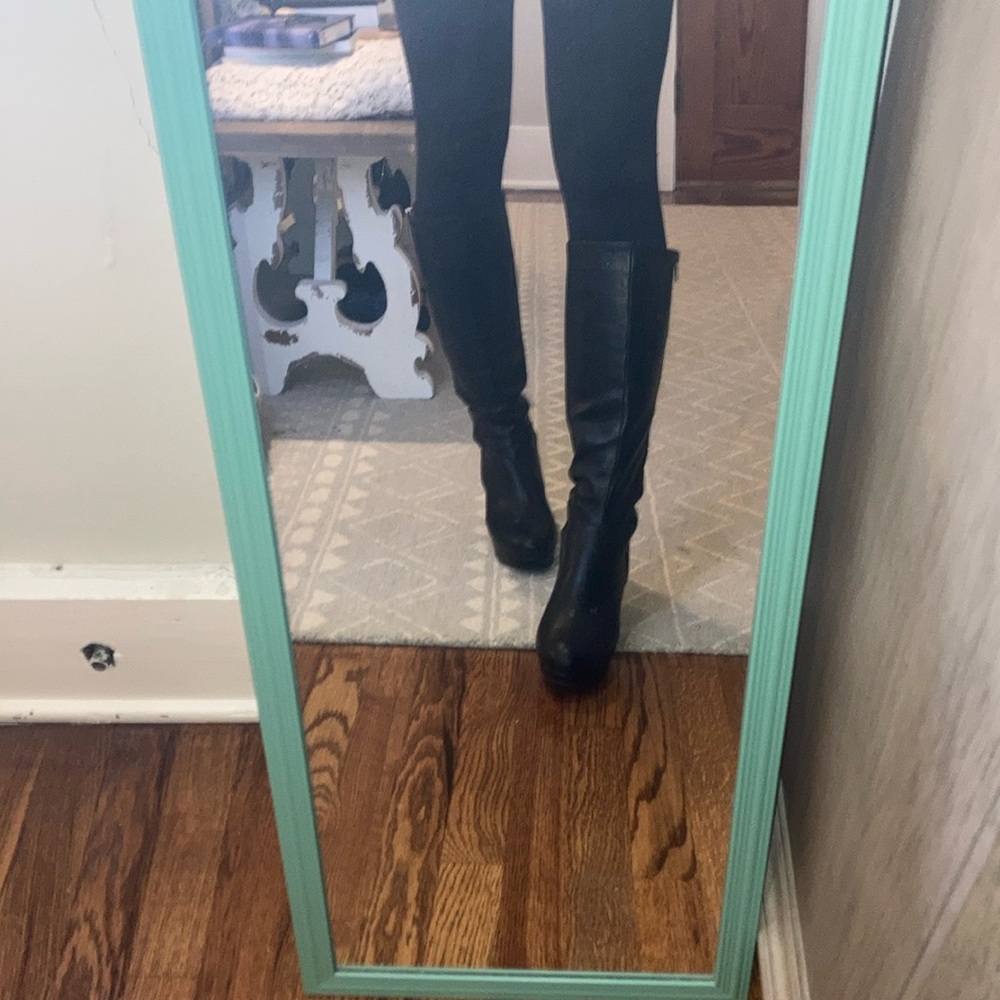 Aldo Black Platform Boots - Picture 2 of 9
